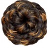 Kis Beautiful Md2 Hair Messy Bun With Omber Gold Color 100% Human Hair Blend  Tangle Free Hair