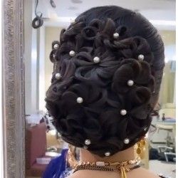 WigOWig HandMade Hair Flower For Bridal Hair Decoration with highlight (Set of  20 Flower)