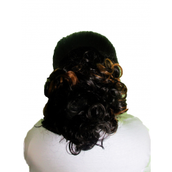 WigOWig Fancy Highlighted & Curly Messy Hair Bun for Ladies