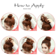 WigOWig™ Human Hair like Hair Juda Bun for Ladies with Natural Brown color. Strong Ultra stretch Elastic (Washable ) 