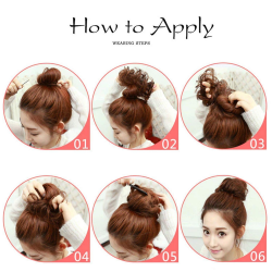 WigOWig™ Human Hair like Hair Juda Bun for Ladies with Natural Brown color. Strong Ultra stretch Elastic (Washable ) 