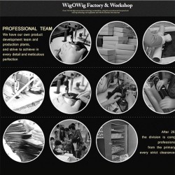 WigOWig Straight Beautiful Washable and Heat Resistant Hair Wig for Special Design for Bald Head(Suitable for cimo& Alopecia)