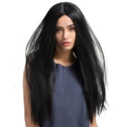 WigOWig Straight Beautiful Washable and Heat Resistant Hair Wig for Special Design for Bald Head(Suitable for cimo& Alopecia)