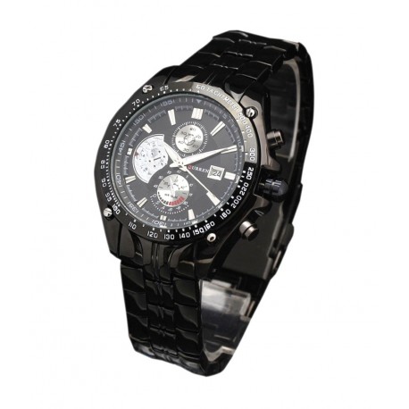 Curren black metal analog watch new arrivals